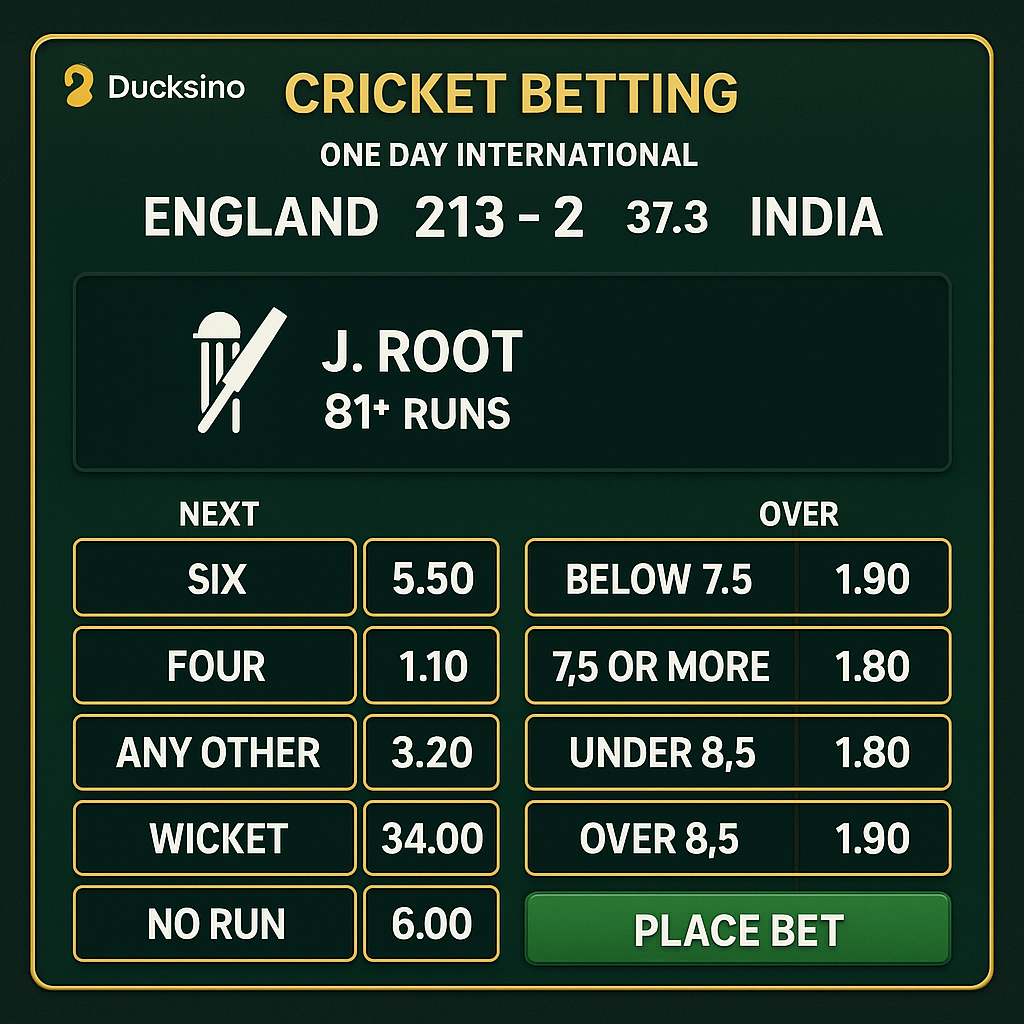 Duckysino - Cricket Betting - Sports Betting Australia